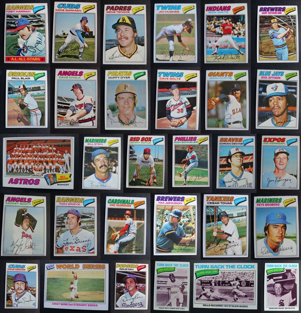 1977 Topps Baseball Cards Complete Your Set U You Pick From List 221-440