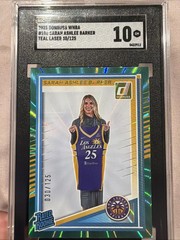 2025 Panini Donruss WNBA – Rated Rookie Sarah Ashlee Barker #100 Teal Laser /125