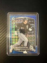 2025 Bowman Draft #BDC-184 Caleb Bonemer Chrome Blue Geometric #/150