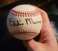 Eddie Murray Autographed Officiall Major League Baseball