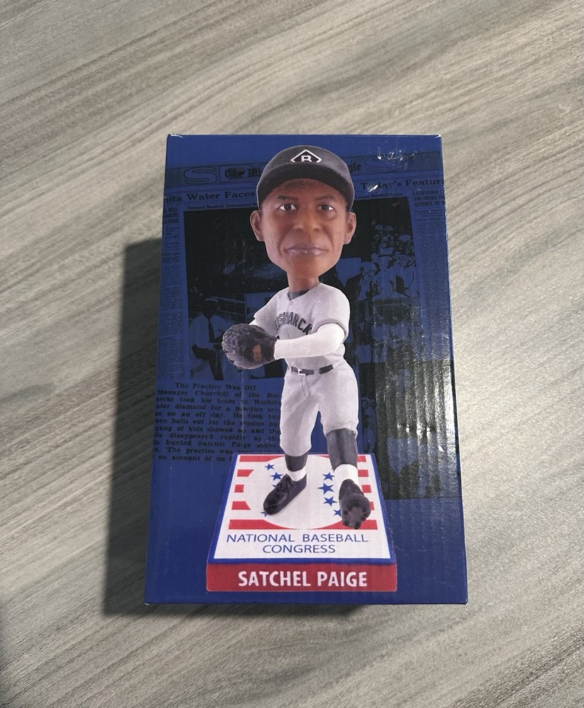 Satchel Paige NBC Bobblehead 1935 Bismarck Baseball Icon Wichita Eagle Limited