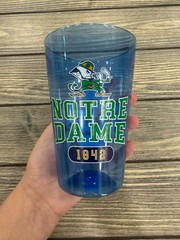 Notre Dame 1842 Blue BPA-Free Shatter-Resistant Pint Glass By Spirit Products