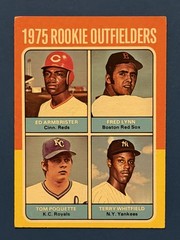 1975 Topps Rookie Outfielders Fred Lynn Rookie Card #622 Boston Red Sox