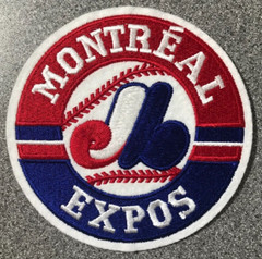 1992-2004 ERA MONTREAL EXPOS MLB BASEBALL VINTAGE 4.5&Prime; TEAM JERSEY SLEEVE PATCH
