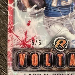Ladd McConkey 2024 Topps Resurgence #V-12 Voltaic Red Power Surge Rookie RC 5/5