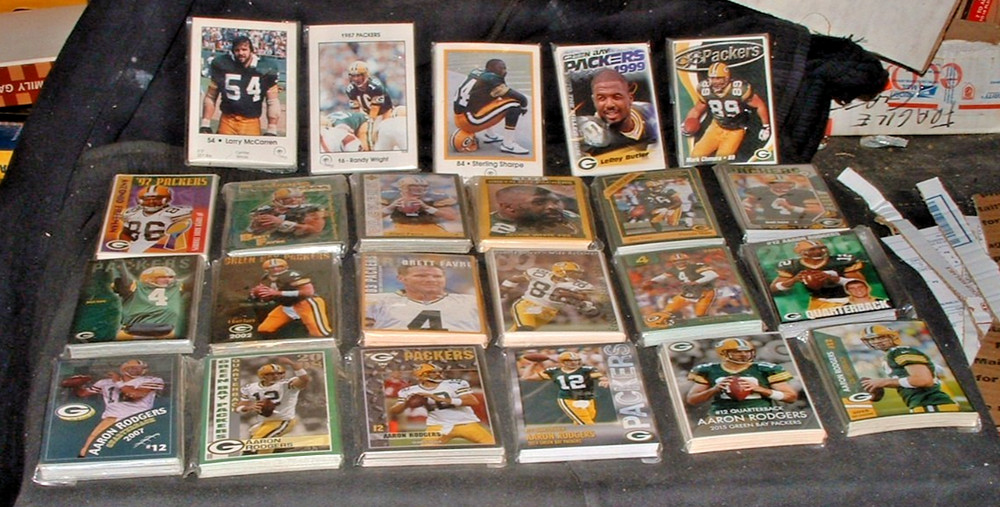 (23) Various 1985-2018 GREEN BAY PACKERS POLICE Football Card Team Sets (NM)