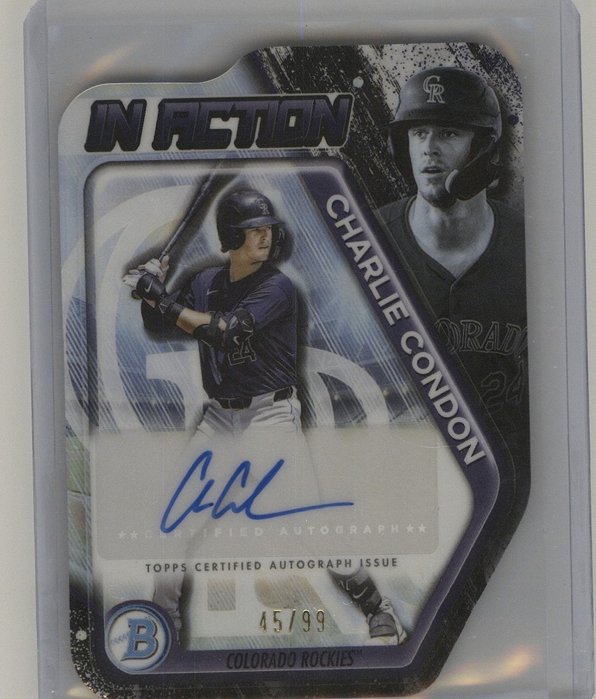 2025 Bowman Draft #BIA-CC Charlie Condon Bowman In Action Autographs #/99