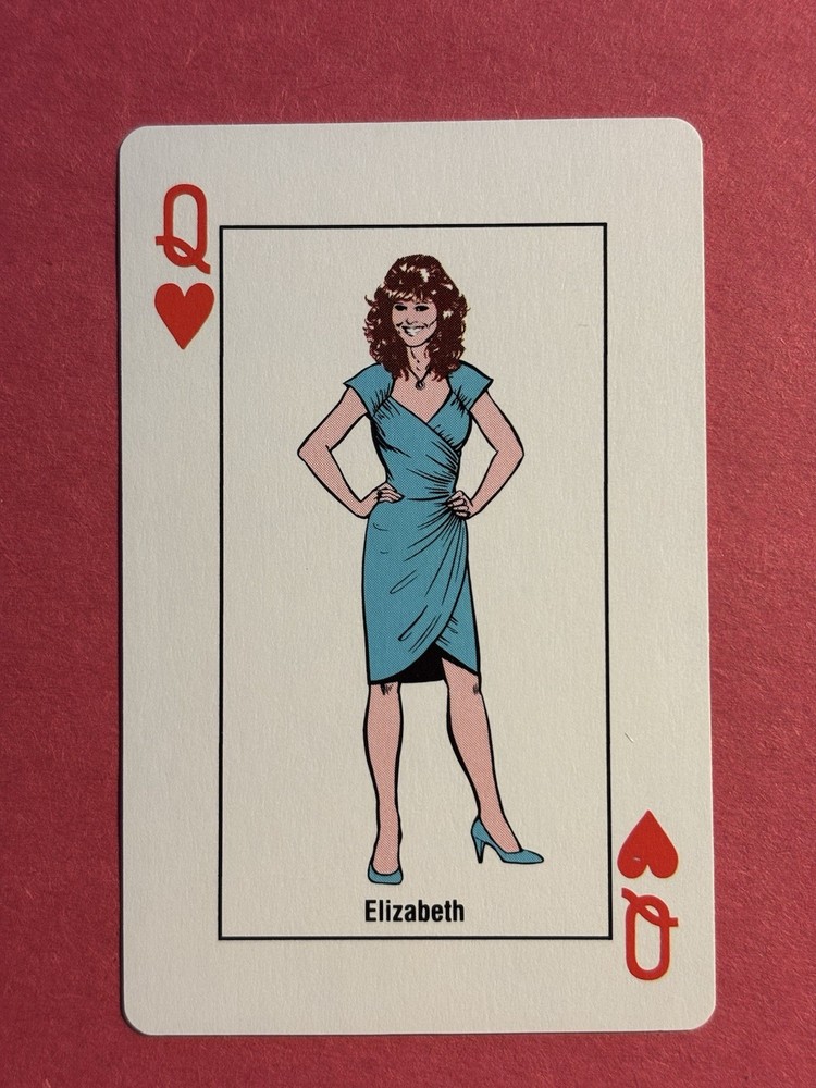 « Rare » Miss Elizabeth 1988 WWF Stars « Queen of Hearts » Wrestling Card