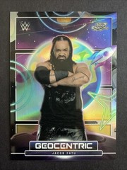 Jacob Fatu 2026 Topps Chrome Cosmic WWE Case Hit SSP Geocentric #GC-18