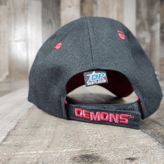 San Francisco Demons XFL Adjustable Hook & Loop Strap Hat Drew Pearson Black Cap