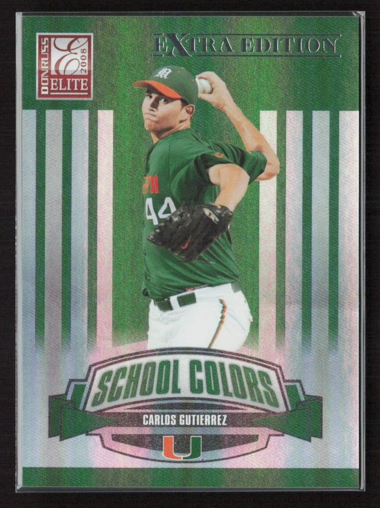 Carlos Gutierrez 2008 Donruss Elite Extra Edition #SC-19 School Colors #/1500