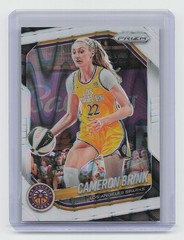 2025 Panini Prizm WNBA #87 Cameron Brink White Seismic Prizms