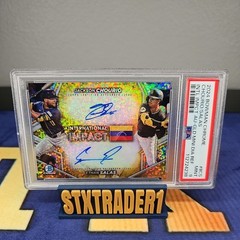 2024 Bowman Chrome Jackson Chourio Ethan Salas International Impact Gold Auto/50