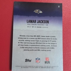 Topps 2025 Signature Class Lamar Jackson Round Pick 32 Rookie Ravens #5