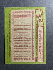 1985 Topps Baseball Nolan Ryan Houston Astros Card #760 Hall of Famer (e)