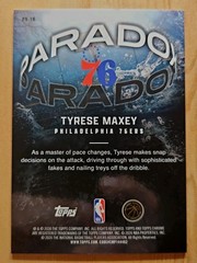 Topps 2026 Topps Chrome Paradox Insert SSP Tyrese Maxey PX-16 76ers