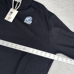 Drake Bulldogs Collars and Co Quarter Zip Cotton And Cashmere Black 2XL