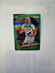 2025 Panini Prizm WNBA #116 Dominique Malonga Green Prizms