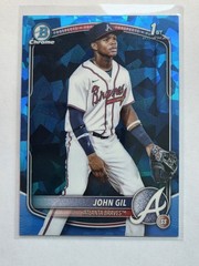 2025 Bowman Chrome 1st Refractor Sapphire BCP-172 John Gil Braves