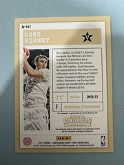 Panini 2017-18 Contenders Draft Picks Luke Kornet RC Auto Red Foil #107