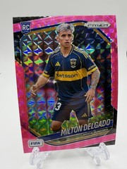 2025-26 Panini Prizm FIFA Soccer Pink Mosaic Prizm Milton Delgado #175 Rookie
