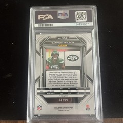2022 Panini Prizm – Rookies Garrett Wilson #309 Blue Ice Prizm /99 (RC)