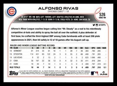 Alfonso Rivas 2022 Topps Gold Star SP #526 Chicago Cubs Rookie RC *030