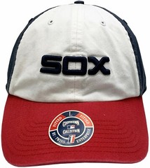 Chicago White Sox The Franchise 1983 Logo Fitted Hat Navy/Red