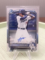 2025 Bowman Chrome Draft Aidan West 1st Auto Dodgers Prospect