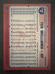 2026 TOPPS SERIES 2 TED WILLIAMS RETRO 1991 TOPPS BASEBALL INSERT BOSTON RED SOX