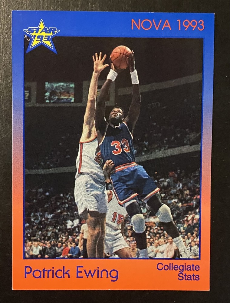 Patrick Ewing 1993 Star Company Nova Collegiate Stats #47 /500 – Knicks