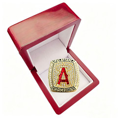 MLB 2002 Anaheim Angels World Series Championship Ring-Glaus-SZ11
