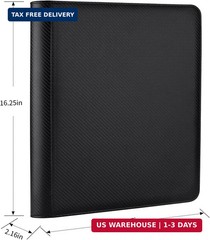Toploader Storage Binder 9 Pocket Ringless Side Loading, Fits 288 Standard 3&Prime;×4&Prime;