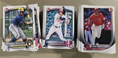 2025 Bowman Near Complete Paper Set 1-100 & BP 1-150, 249 Cards Missing BP-115