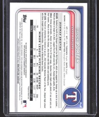 Brock Porter 2024 1st Bowman Chrome Auto Texas Rangers #CPA-BP
