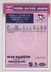 2020 O-Pee-Chee Platinum Retro Blue Rainbow Pierre-Olivier Joseph Rookie RC 1g69