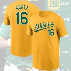 HOT SALE! Nick Kurtz #16 Athletics Name & Number S–5XL for Fan
