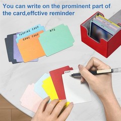 Durable 100-Pack Trading Card Dividers With Writable Surface for Easy Sorting