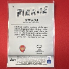Topps Chrome UEFA Women&rsquo;s 2022-23 Beth Mead Fierce Arsenal WFC WSL Case Hit
