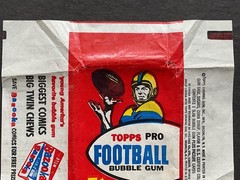 1957 TOPPS FOOTBAL 5 CENT WAX PACK WRAPPER – See Quality Photos For Condition