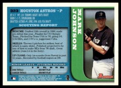 1997 Bowman #323 Mark Johnson Rookie Houston Astros