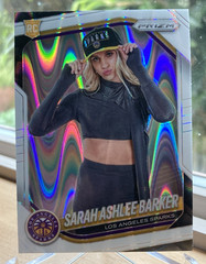2025 Panini Prizm WNBA Sarah Ashlee Barker White Seismic Prizm RC #142