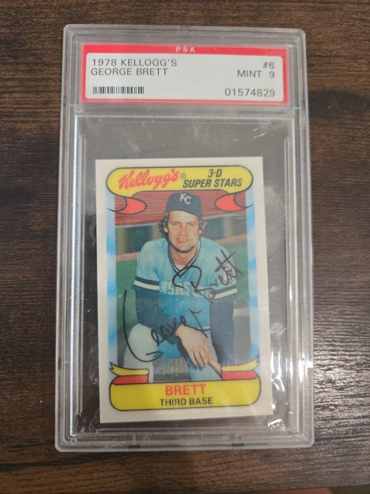 1978 Kellogg&rsquo;s 3-D #6 George Brett Kansas City Royals HOF PSA 9 MINT