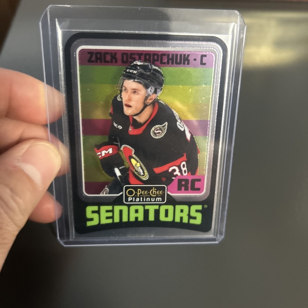 2024-25 OPC Platinum Retro Rookie Insert Zack Ostapchuk R85 Ottawa Senators