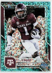 2025 Bowman University #165 Mario Craver Aqua Diamond Refractor /325