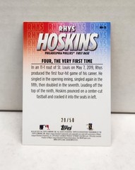 RHYS HOSKINS 2020 Topps Highlights GOLD ~ Phillies #&rsquo;d /50