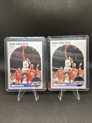 Sam Vincent/ Michael Jordan 1990 Hoops #223 Jersey #12 Bulls 2 Cards