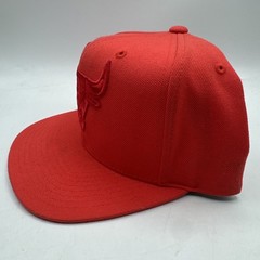Chicago Bulls Mitchell & Ness Snapback Adjustable Hat Red Mens NBA
