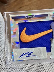 AJ Ewing custom card auto sick patch New York Mets NY 1/1 Springboro Panthers