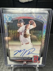 2025 Bowman Draft – Prospect Autograph Marcus Phillips #BMA-MP Mojo Refractor